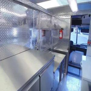 Remolque de comida remolcable vegano móvil rápido, equipo de cocina listo para la calle de aluminio de acero inoxidable, nueva comida estándar para helados - Product Image 4