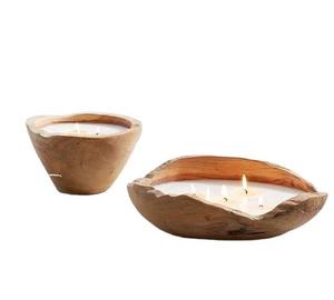 Soy Wax Flower Shape Hammered Gold Metal Scented Candle Zigzag Border Bulk Home Decor Candle <b>Jar</b> Container - Product Image 5