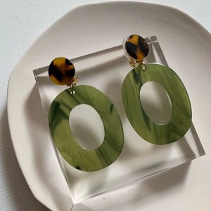 Pendientes de Resina Bordados a Mano, Joyería de Moda de Acero Inoxidable para Mujeres y Niñas, Estilo Clásico para Bodas, Alta Calidad - Product Image 1