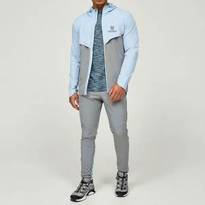 Outdoor Mens Windbreaker <b>Jacket</b> With High Collar And Elastic Waistband <b>Packable</b> Windbreaker <b>Jacket</b> For Men - Product Image 2