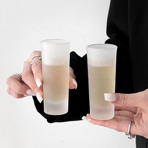 Tasse en verre à liqueur épais givré vierge à sublimation personnalisée Espresso Freeze Whisky <span class=keywords><strong>Tequila</strong></span> Verres à liqueur transparents pour bar - Product Image 6