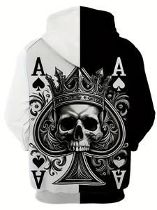 Automne Vintage hommes à capuche fermeture éclair surdimensionné manches longues poids lourd 100% Polyester hiver mode haut teint uni - Product Image 2