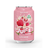 Groothandel 330ml Natuurlijk NFC Tropisch Fruit Sap Drankje Gevuld in Aluminiumblik, Halal Gecertificeerd uit Vietnam