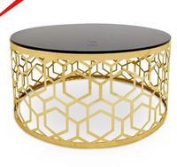 Beau support doré de table centrale de meubles de maison de luxe pour le salon