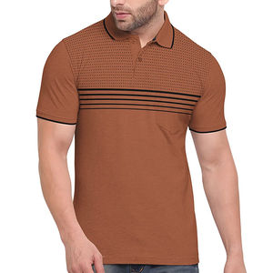 Polo de Mezcla de Algodón para Hombre, Camisa Informal Ajustada, de Manga Corta, a la Moda, para Negocios, Oficina, Verano, Ropa de Trabajo - Product Image 1