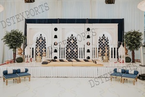 เวทีคริสตัลสำหรับงานเลี้ยงฉลองสมรสใหม่  เวทีพิธีแต่งงานมุสลิมแบบพิเศษ  เวทีรับแขกคริสตัลไฟเบอร์รุ่นล่าสุดสำหรับงานธีมต่างๆ - Product Image 4