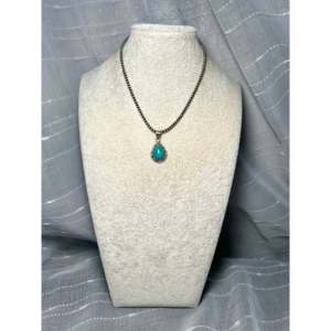 Navajo Handmade Fox <b>Pendant</b> <b>Emerald</b> Cut Diamond Bezel Set Fox Turquoise Sterling Silver Rose Gold Inlay Platinum Charm <b>Pendants</b> - Product Image 6