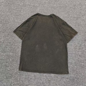 เสื้อยืดผ้าคอตตอน 100% ทรงใหญ่ สไตล์หรูหรา น้ำหนักมาก ผลิตโดยผู้ผลิตเสื้อยืด รับสกรีนโลโก้ตามสั่ง เสื้อยืดโอเวอร์ไซส์สำหรับผู้ชาย - Product Image 5