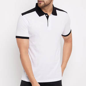 Cómodo algodón suave para hombre para camiseta de polo estampado patrón sólido ropa al aire libre para verano apropiado para actividades al aire libre - Product Image 1