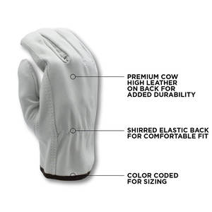 ถุงมือคนขับแยกถุงมือหนังใส่สบาย, ถุงมือคนขับหนังเพื่อความปลอดภัยของมือถุงมือหนังทำงาน - Product Image 3