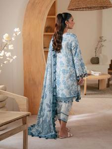 Salwar Kameez 3 pièces pour femmes traditionnelles pakistanaises robe de soirée personnalisable bas quantité minimale de commande vêtements ethniques pakistanais indiens de haute qualité - Product Image 6