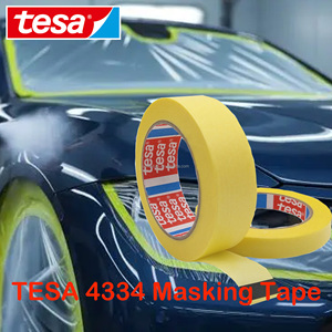Nastro Adesivo di Precisione T ESA 4334, Nastro Giallo per Mascheratura Automobilistica, Nastro per Verniciatura Resistente alle Alte Temperature - Product Image 1