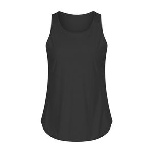 Camisetas sin mangas de entrenamiento de gimnasio de algodón 100% transpirables de alta calidad para mujer, tela de punto con logotipo personalizado y sin costuras - Product Image 6