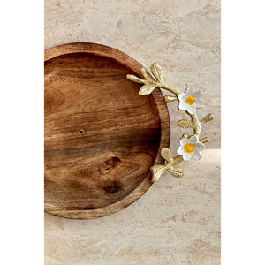 Elegance Stylish <b>Decorative</b> Salad <b>Bowl</b> Made of Wood <b>Bowl</b> Antique <b>Gold</b> Rose Design <b>Decorative</b> <b>Bowl</b> for Wedding Party Use - Product Image 6