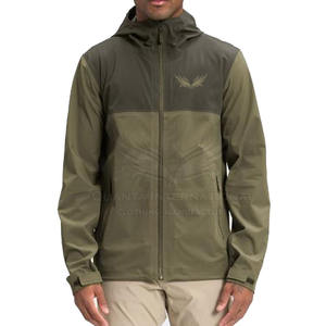Veste de pluie légère pour hommes en vrac Veste de pluie pour hommes avec fermeture à glissière complète Veste de pluie pour hommes en polyester - Product Image 1