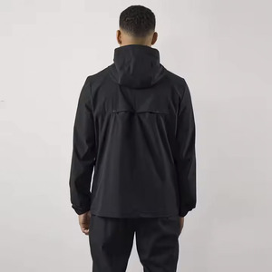Sweat à capuche pour hommes avec logo OEM personnalisé respirant pour l'entraînement à la course à pied coupe-vent coupe-vent de gymnastique sweat à capuche en tissu léger pour hommes - Product Image 2