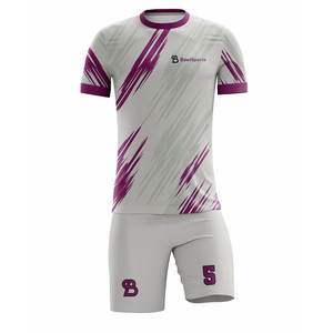 Tenues d'entraînement de football personnalisées en gros, respirantes et légères, à manches courtes, service OEM, vêtements d'entraînement - Product Image 5