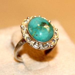 Gran oferta, anillo de piedras preciosas naturales para mujer, Canal Clásico, fiesta personalizada, Plata turquesa, 925, ajuste de bisel de banda, regalo de joyería OEM - Product Image 2