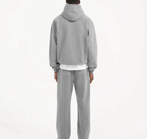 Hot Sale Unisex Men's Acid Wash Hoodie Sweatpants Set Heavyweight Cotton Vintage <b>Plain</b> Blank <b>Tracksuits</b> Plus Size Printed Winter - Product Image 3