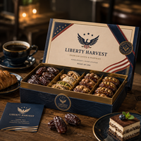 AT PACK Individuell Bedruckte Luxus-Dessert-Geschenkboxen mit Band Großhandel Bäckerei-Verpackungsbox für Datteln Schokolade Gebäck Süßigkeiten