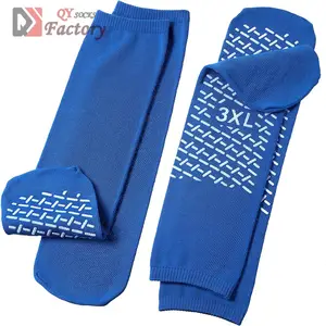 Wholesale Custom airline Travel tube Slipper Socks Hospital double side treads Non Skid Medical Socks