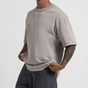 Gran oferta, Camiseta de algodón 100% para hombre, gruesa, pesada, de gran tamaño, impresión Digital personalizada, bordado, estilo informal, 200 gramos, alta calidad - Product Image 1