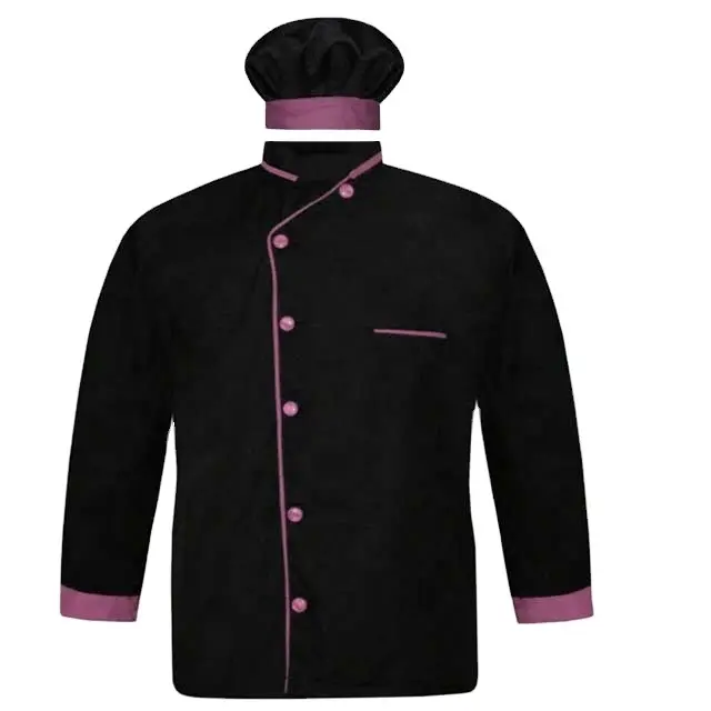 Otel mont ceketler pişirme şef giysileri üniforma yeni moda uzun veya kısa kollu restoran tuval okul üniformaları toptan