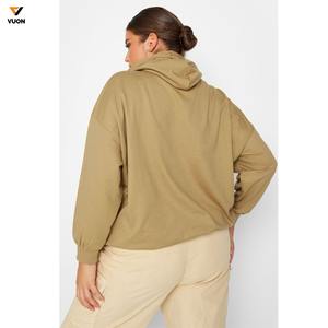 เสื้อสเวตเตอร์มีฮู้ดสำหรับสตรีทยูนิเซ็กส์เสื้อสวมหัวมีฮู้ดปักโลโก้แบบกำหนดเอง - Product Image 3