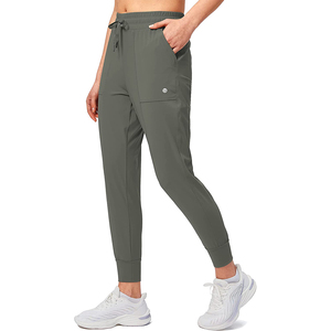 Femmes taille haute Capri Joggers personnalisé de haute qualité respirant évacuation de la transpiration vêtements d'entraînement été Fitness toile peinte - Product Image 4