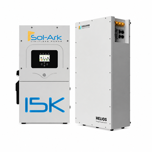 อินเวอร์เตอร์ไฮบริด Sol-Ark 15kW พร้อมแบตเตอรี่ Discover Helios Outdoor 16.1kWh ระบบจัดการแบตเตอรี่อัจฉริยะ IP65 สำหรับใช้ในบ้าน - Product Image 1