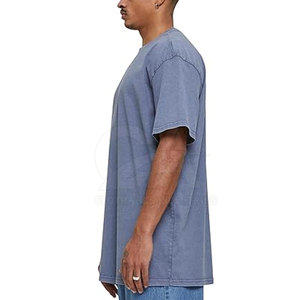 Camiseta Oversize de Algodón Lavado para Hombre, Estilo Casual Relajado con Cuello Redondo - Product Image 2
