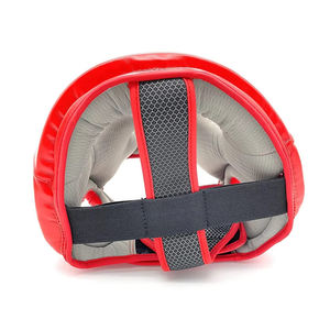 Protège-tête de boxe professionnel en cuir PVC respirant, design bicolore, aérations pour l'entraînement et la compétition, tailles personnalisables - Product Image 3