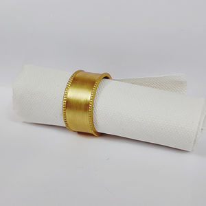 Durable Napkin Ring With Gold Plated For Home <b>Table</b> Accessories Custom Size Metal Napkin Ring Holder With <b>Matte</b> For Hotel - Product Image 3