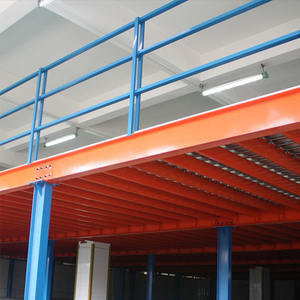 אוטומטי מתכוונן אחסון מתכת מודולרי פלדה מערכת מדפי מחסן ביניים מתלה - Product Image 2