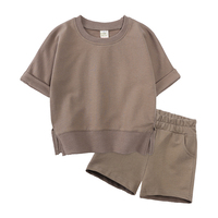 Offre Spéciale Été – Ensemble Bébé Garçon Fille : T-shirt à Capuche Manches Courtes en Coton Anti-Bactérien et Short – Tenue Enfant