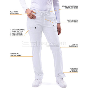 Uniforme Médico de Verano para Hospital, Conjunto de Uniforme de Enfermera, Uniforme Médico de Algodón Puro para Mujer - Product Image 4