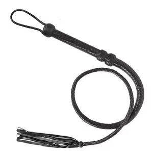 Taux de gros de haute qualité le plus récent taureau fouet en cuir Premium fabriqué à la main en cuir véritable fouet Unique Western équestre - Product Image 2