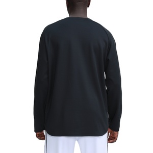 Camiseta deportiva de manga larga de compresión de diseño personalizado en blanco para hombre, camiseta transpirable de manga larga para gimnasio, ropa deportiva - Product Image 3