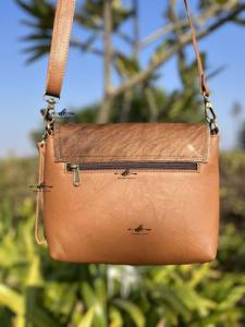 New Arrival Western Cowhide Fur Leather Handbags for Women's Carving Purse Stylish Casual Sling Bag Genuine Leather Bags - Product Image 4