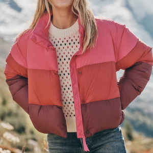 High Quality Wholesale Women's Clothing Short <b>Cropped</b> Zip up Bomber Puffer Winter Ladies <b>Jackets</b> Coats for Women - Product Image 4