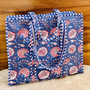 Vintage Handmade Cotton <b>Tote</b> <b>Bags</b> <b>Quilted</b> Shopping <b>Bags</b> for Women, Stylish Boho Handbags for Retail - Product Image 5