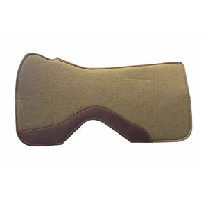 High Quality Butterfly Design Woolen Felt <b>Saddle</b> Pad with 18mm and 25mm Thickness Medium Oil Leather Contour Barrel Racing - Product Image 1