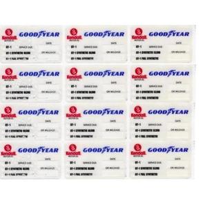 Autocollant de changement d'huile Kendall Goodyear Static Cling (20 unités) - Product Image 1