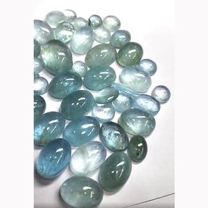 44 piezas de Aguamarina Natural 11mm a 24mm cabujón redondo ovalado 569 Cts lote Iroc ventas Aguamarina de alta calidad cabina de piedras preciosas sueltas - Product Image 4