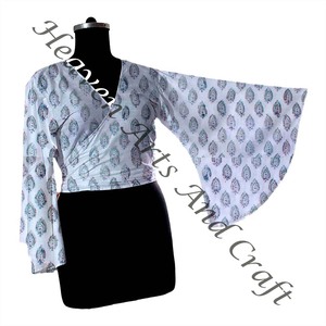 Antiguo elegante patrón único mujeres verano primavera vistiendo Casual fiesta algodón Tops y camisa para Festival cumpleaños Top regalo - Product Image 3