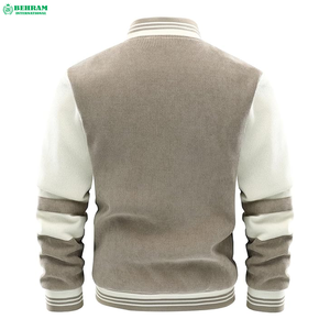 Men's Lightweight Canvas Varsity <b>Jacket</b> College Letterman Baseball Bomber Hood Fashionable Casual Style <b>Patch</b> Manufacturer - Product Image 2
