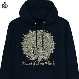 Sudaderas con capucha de alta calidad con diamantes de imitación hechas en Pakistán sudaderas con capucha de sublimación con logotipo personalizado para hombres a precio mayorista con OEM - Product Image 2