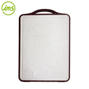 Planche à découper en acier inoxydable et paille de blé antidérapante double face 17 "x 12" de gros pour le hachage - Product Image 3