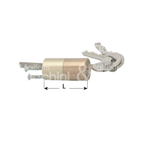 กระบอกคงที่สำหรับเหล็กล็อคซาตินทองเหลือง4รูยึด - Product Image 1