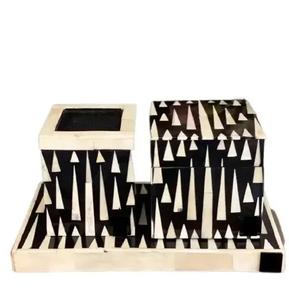 Estilo árabe Bakhoor Mubkhar Quemador Set One Bone Inlay Oud Home Hotel Quemador de incienso de resina aromática - Product Image 5